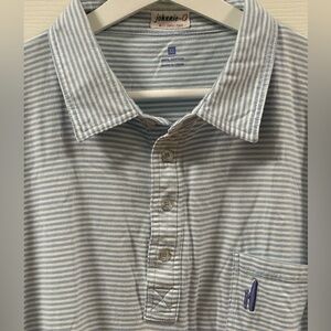 Johnnie O West Coast Prep XL/ Carolina Blue/ White Stripes